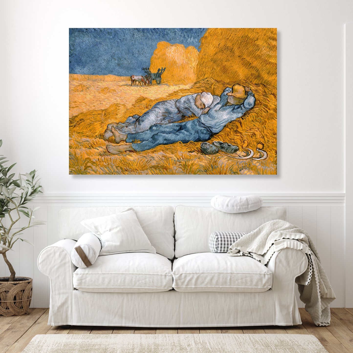 Vincent Van Gogh - The Siesta Wall Art Canvas Print