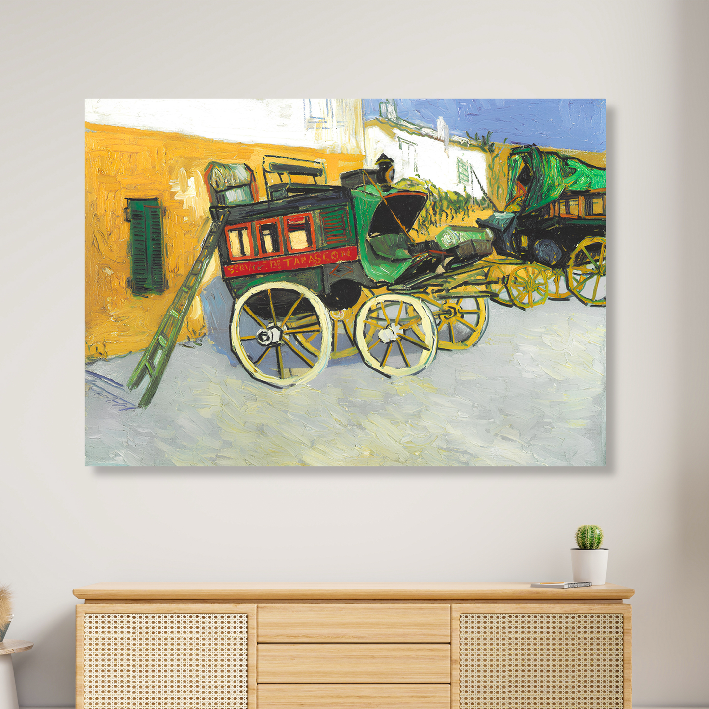 Vincent Van Gogh - The Tarascon Stagecoach Wall Art Canvas Print