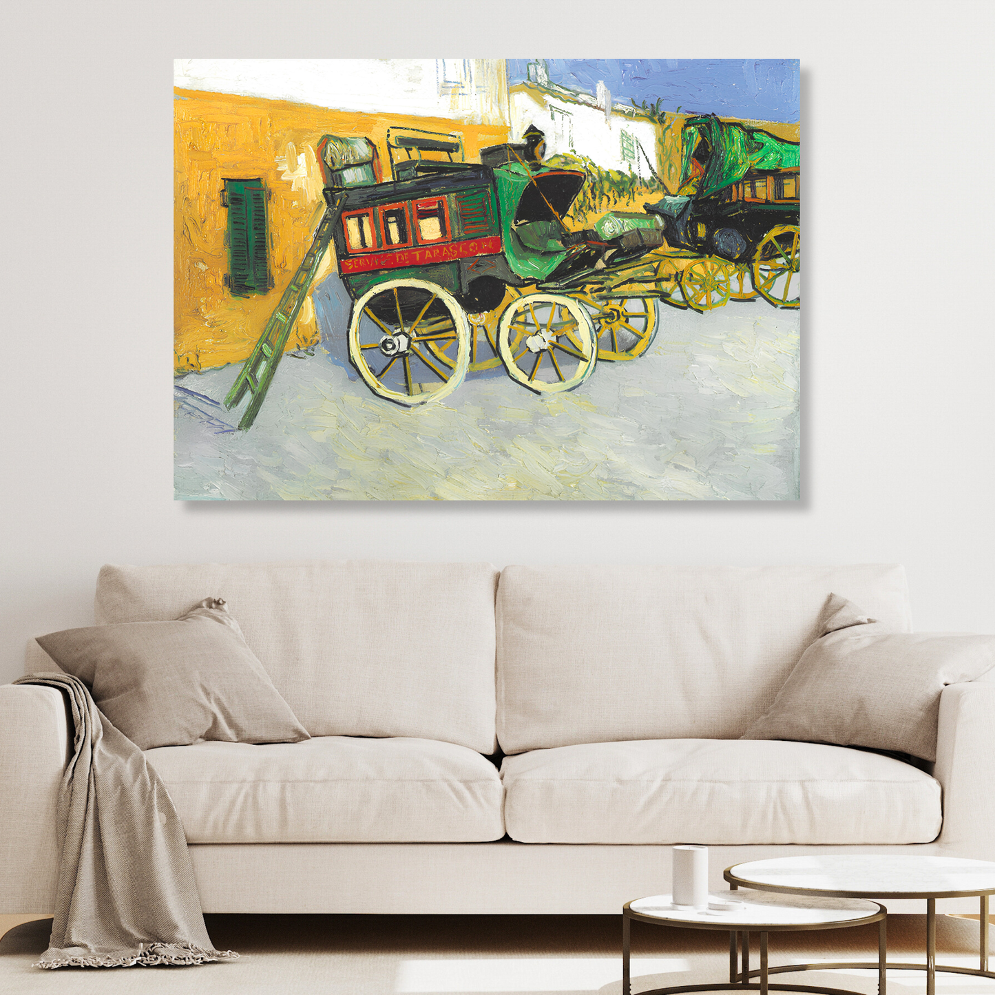Vincent Van Gogh - The Tarascon Stagecoach Wall Art Canvas Print