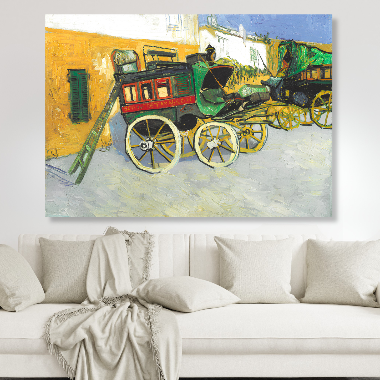 Vincent Van Gogh - The Tarascon Stagecoach Wall Art Canvas Print