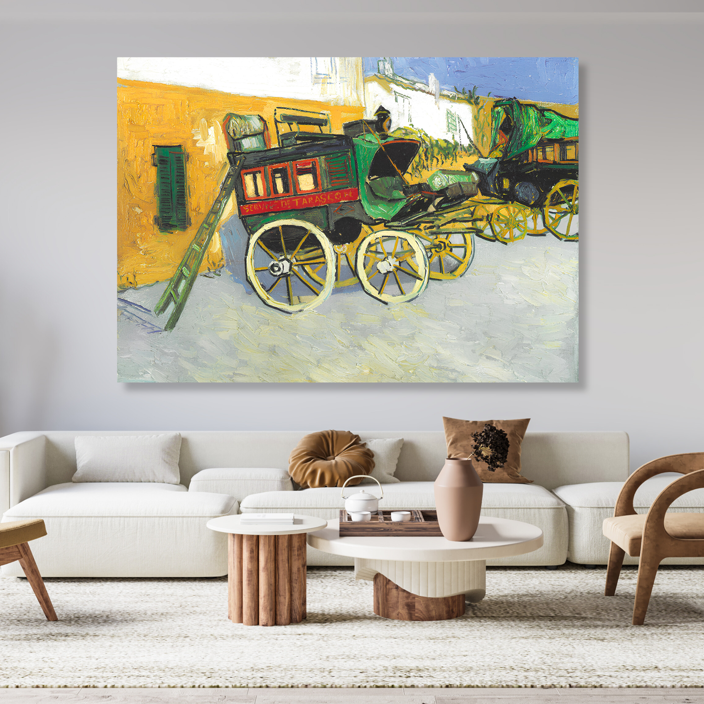 Vincent Van Gogh - The Tarascon Stagecoach Wall Art Canvas Print