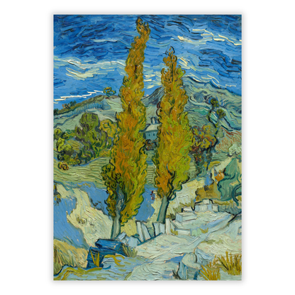 Vincent Van Gogh - Two Poplars in the Alpilles Wall Art Canvas Print