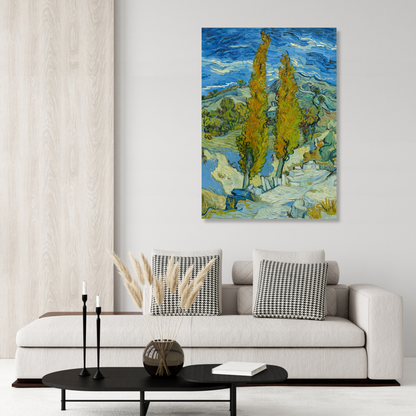Vincent Van Gogh - Two Poplars in the Alpilles Wall Art Canvas Print