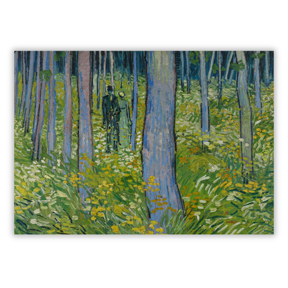 Vincent Van Gogh - Undergrowth with Two Figures Wall Art Canvas Print