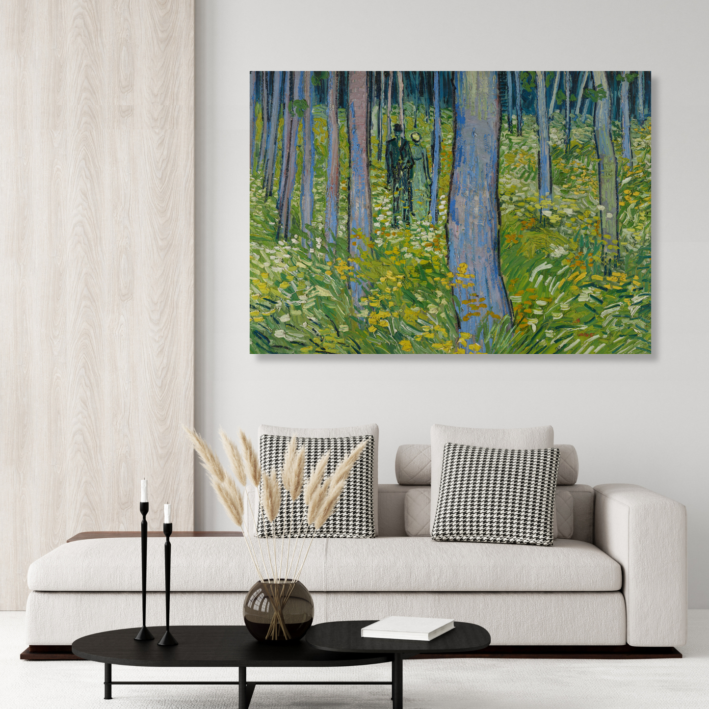 Vincent Van Gogh - Undergrowth with Two Figures Wall Art Canvas Print