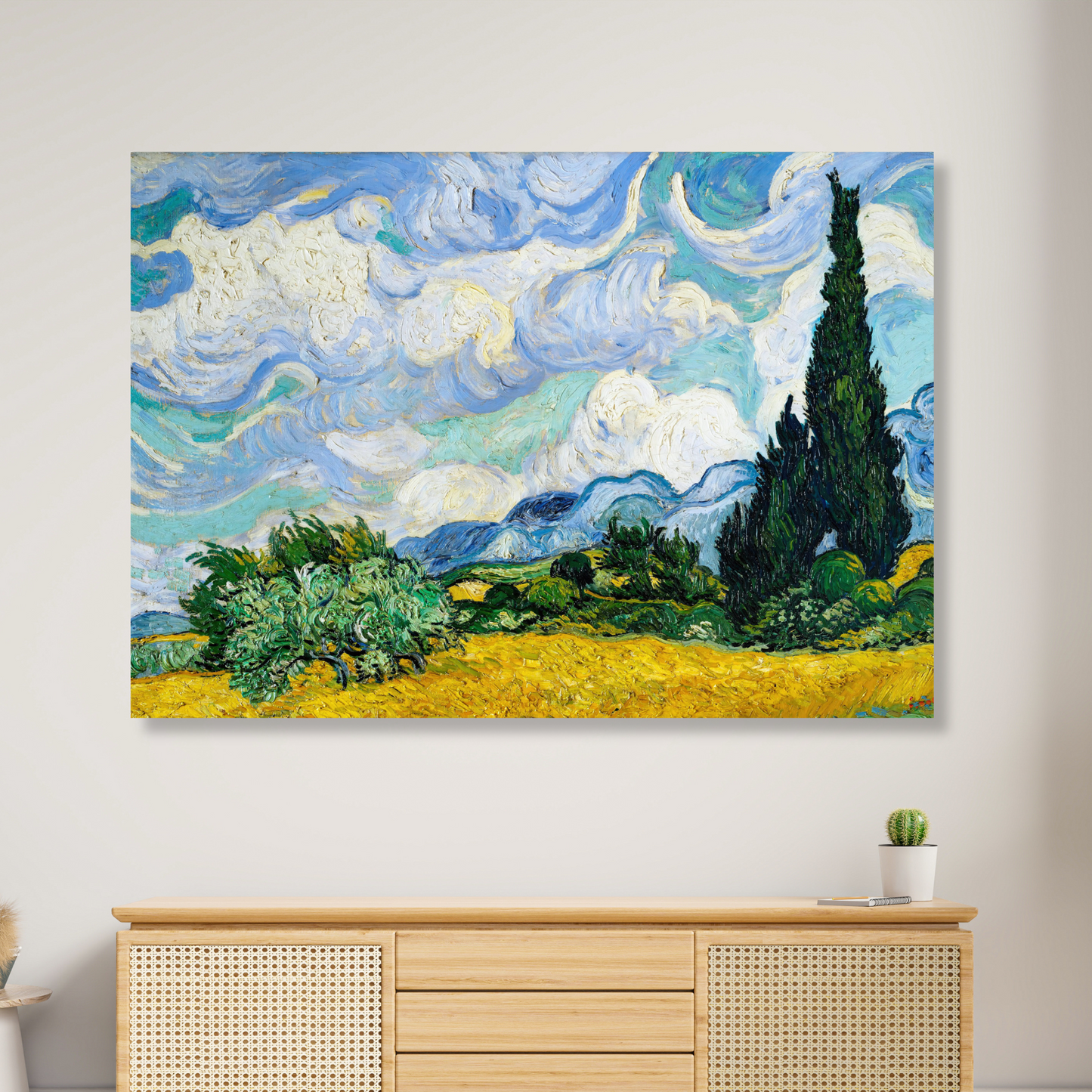 Vincent Van Gogh - Wheat Field with Cypresses