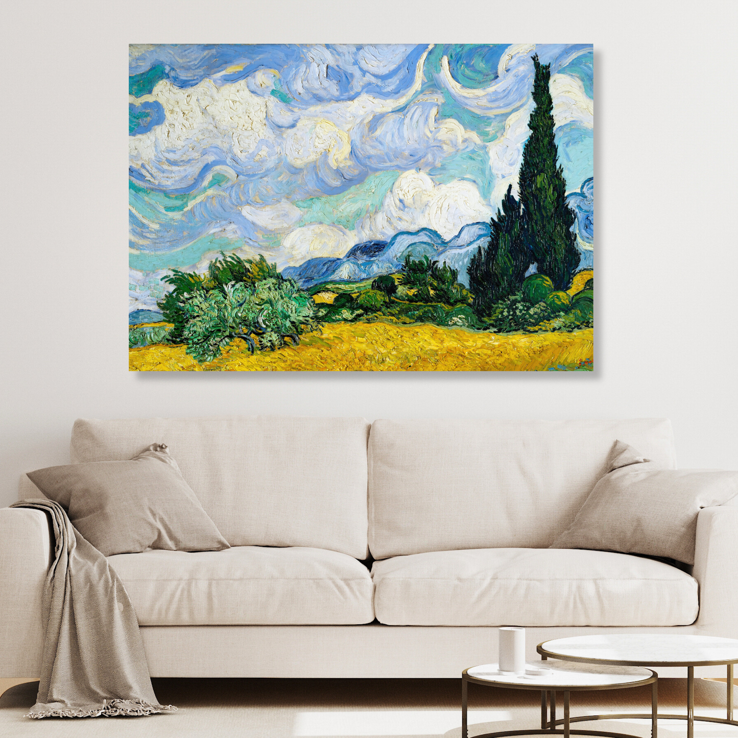 Vincent Van Gogh - Wheat Field with Cypresses