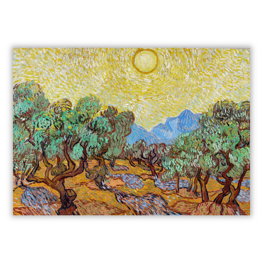 Vincent Van Gogh - Olive Trees With Yellow Sky And Sun