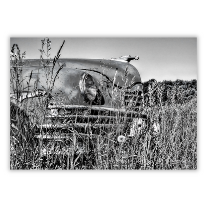 Vintage Car In A Field