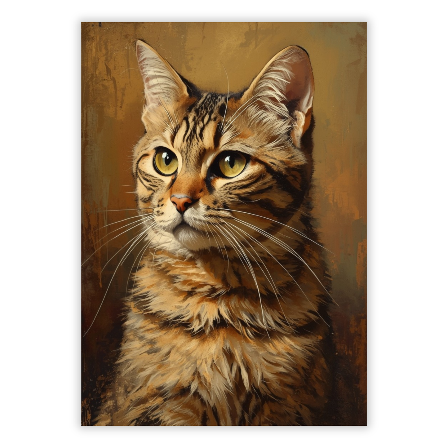 Vintage Cat Wall Art Canvas Print