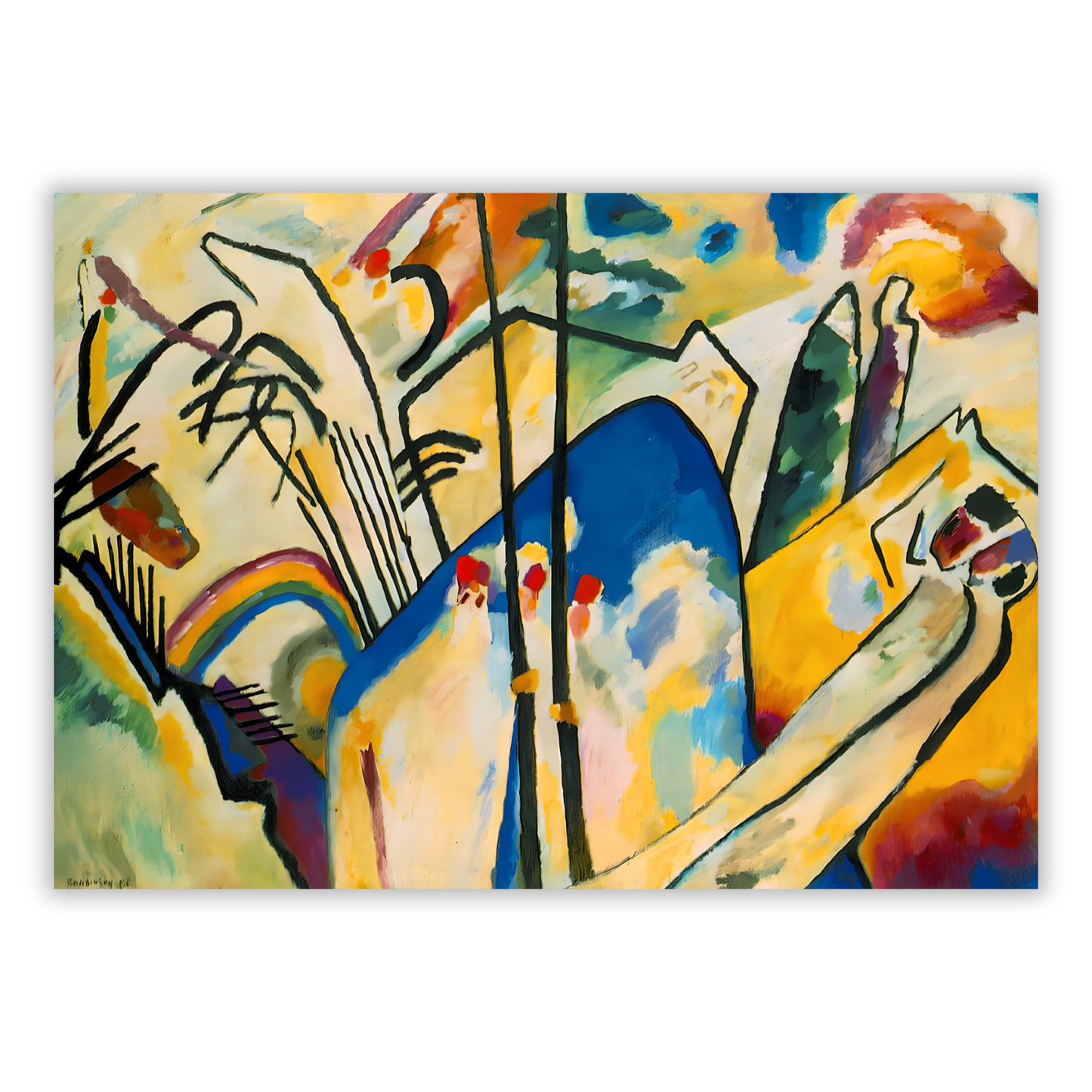 Wassily Kandinsky - Composition IV Wall Art Canvas Print