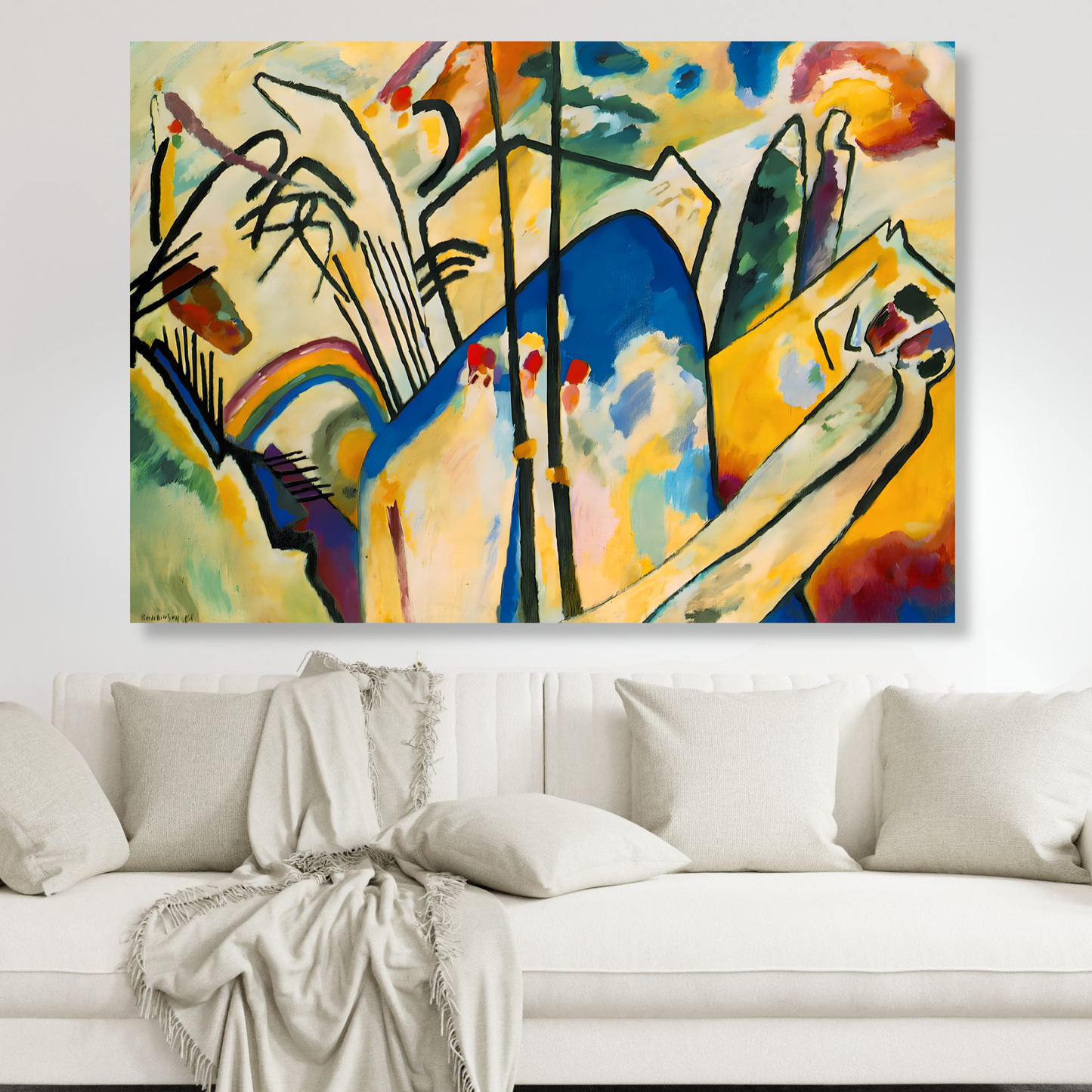 Wassily Kandinsky - Composition IV Wall Art Canvas Print