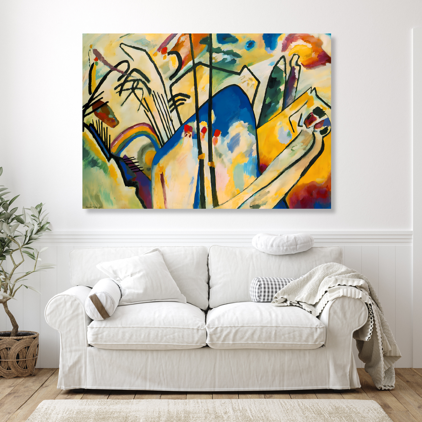 Wassily Kandinsky - Composition IV Wall Art Canvas Print
