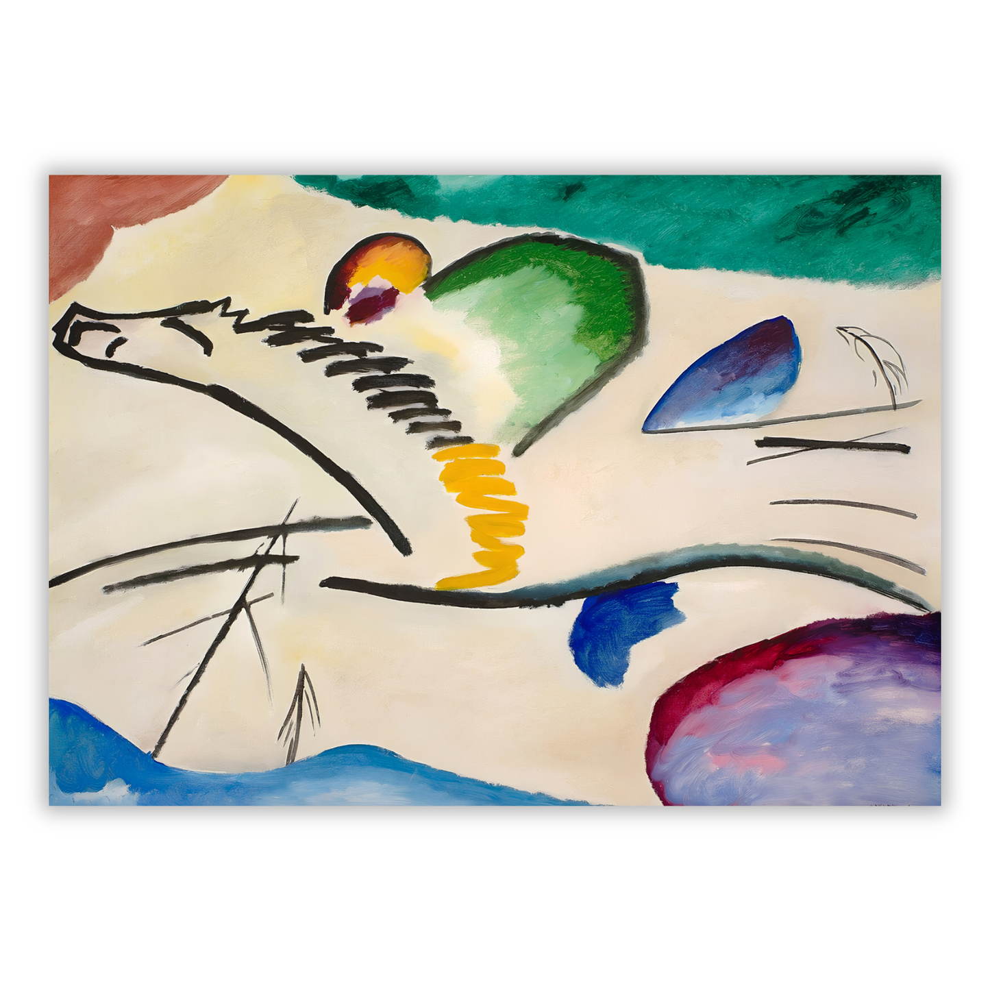 Wassily Kandinsky - Lyrisches (Lyrical) Wall Art Canvas Print