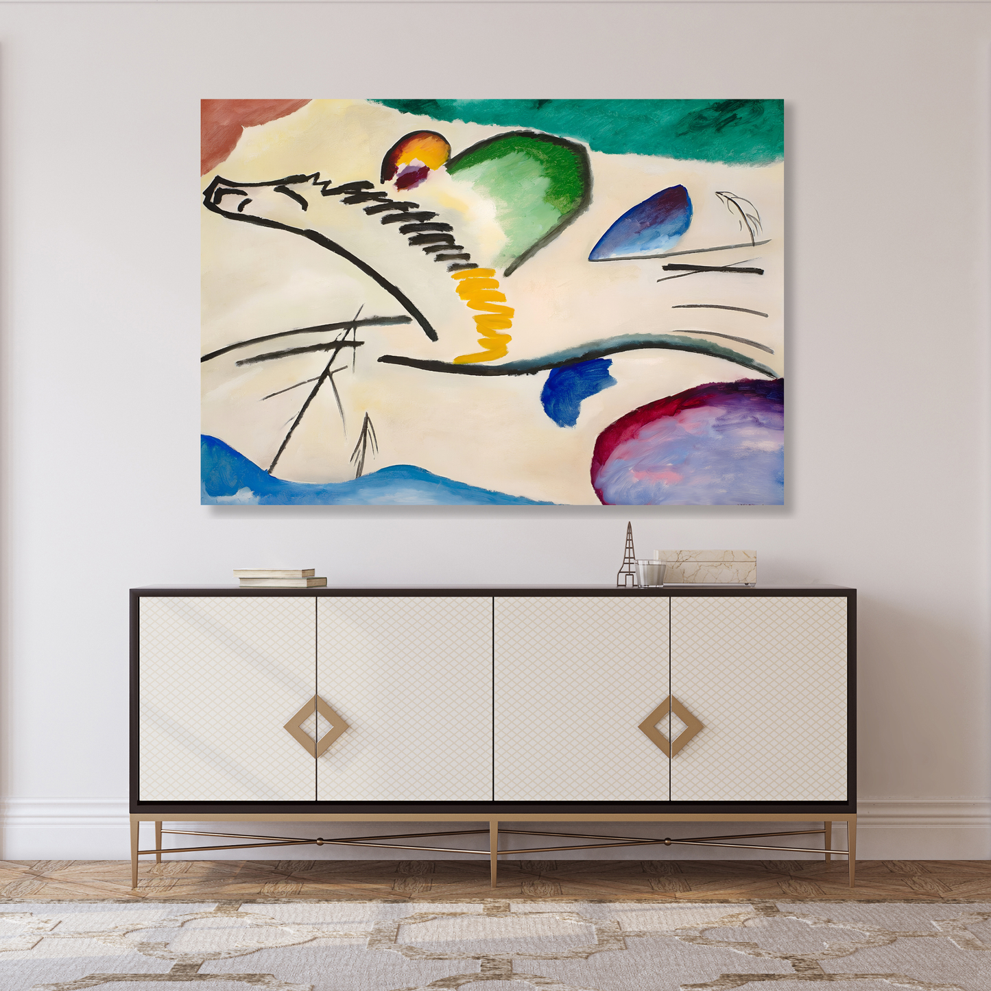 Wassily Kandinsky - Lyrisches (Lyrical) Wall Art Canvas Print