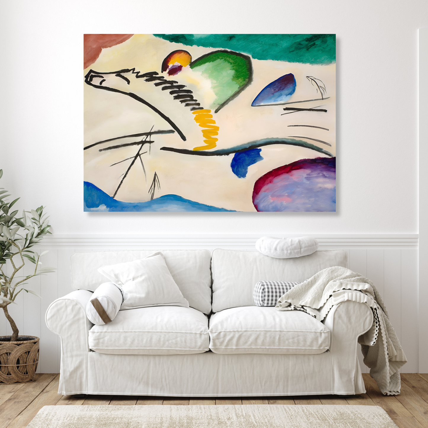 Wassily Kandinsky - Lyrisches (Lyrical) Wall Art Canvas Print