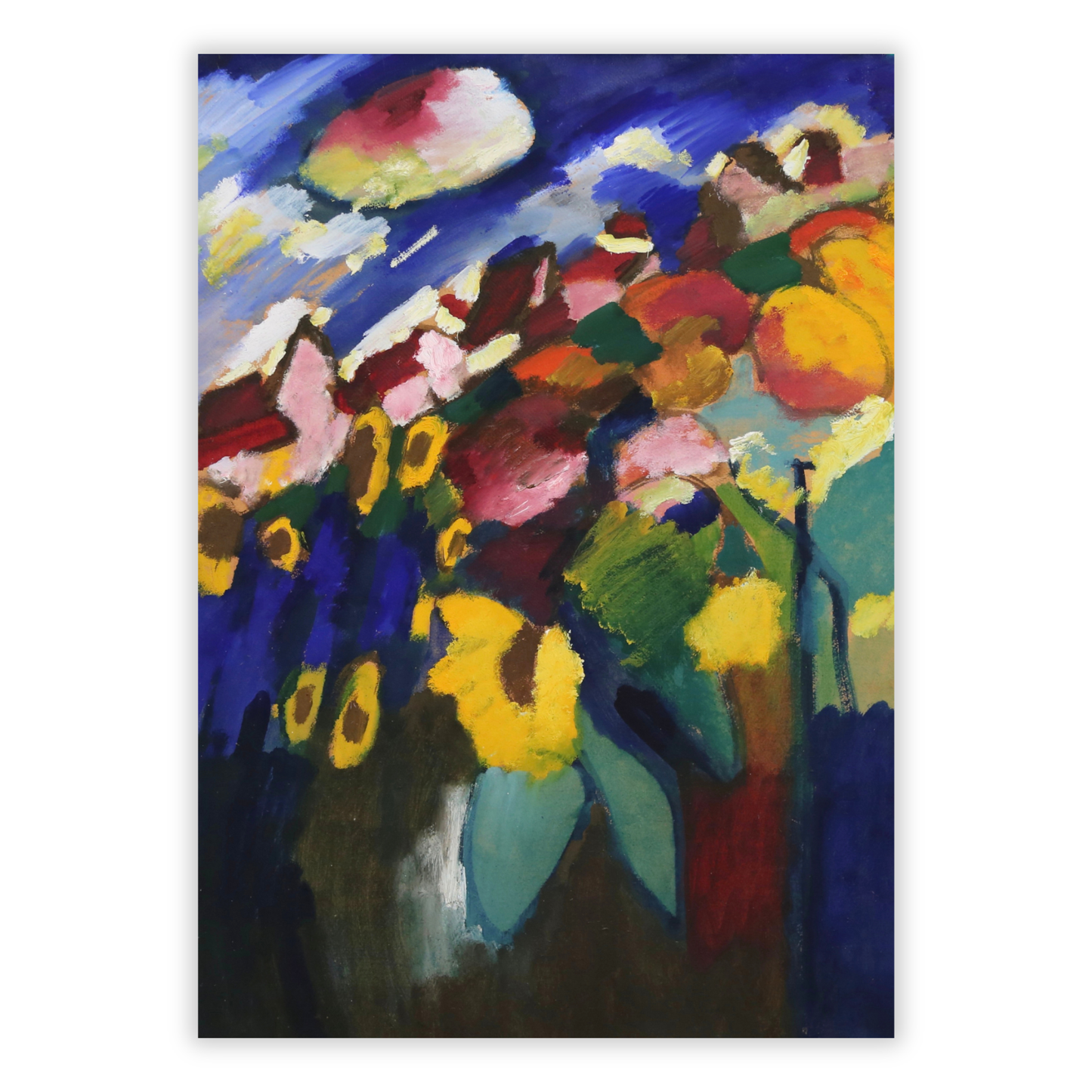Wassily Kandinsky - Murnau The Garden II Wall Art Canvas Print