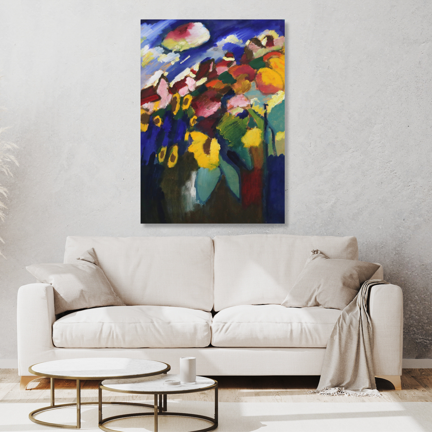 Wassily Kandinsky - Murnau The Garden II Wall Art Canvas Print