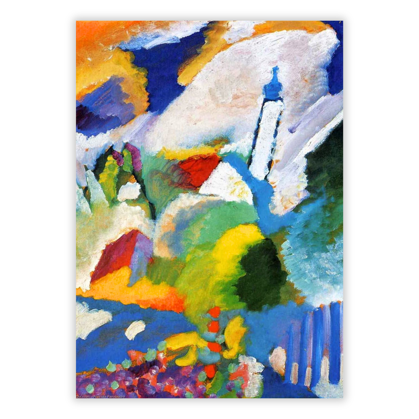 Wassily Kandinsky - Murnau with a Church Wall Art Canvas Print