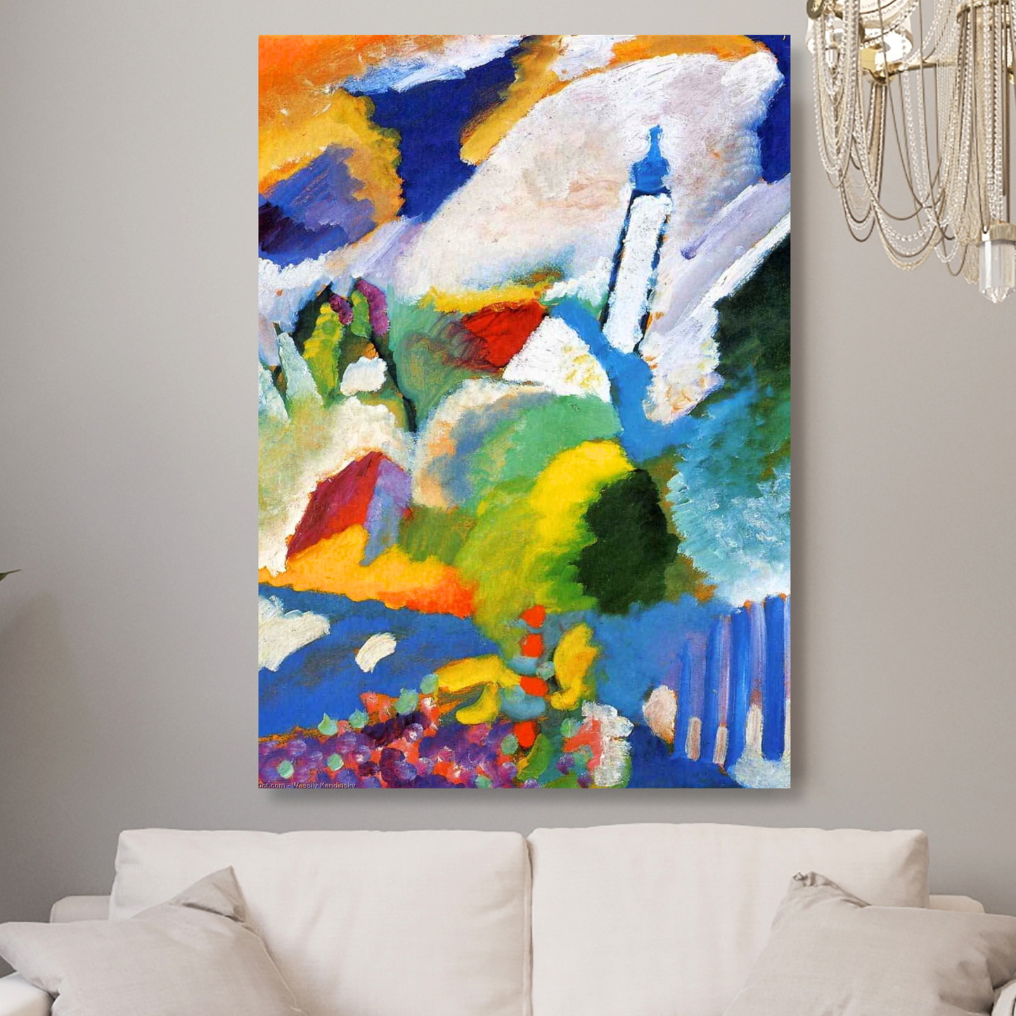Wassily Kandinsky - Murnau with a Church Wall Art Canvas Print