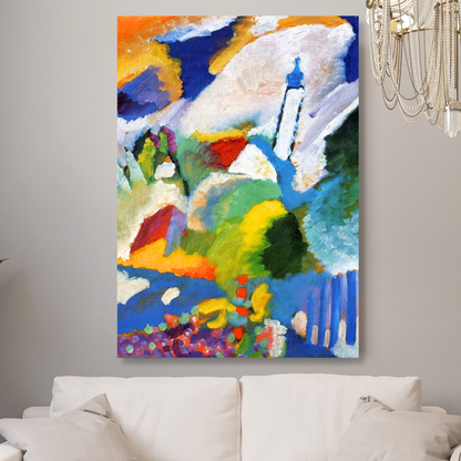 Wassily Kandinsky - Murnau with a Church Wall Art Canvas Print