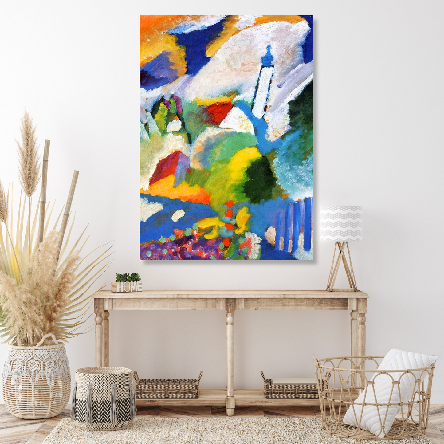 Wassily Kandinsky - Murnau with a Church Wall Art Canvas Print