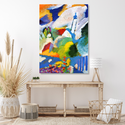 Wassily Kandinsky - Murnau with a Church Wall Art Canvas Print