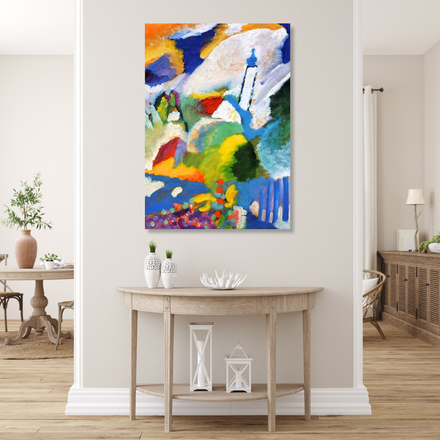 Wassily Kandinsky - Murnau with a Church Wall Art Canvas Print