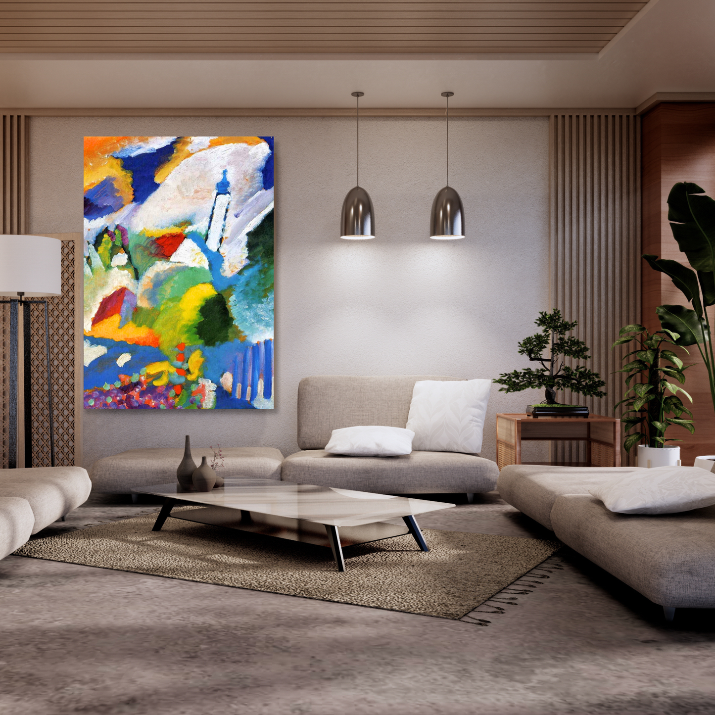 Wassily Kandinsky - Murnau with a Church Wall Art Canvas Print