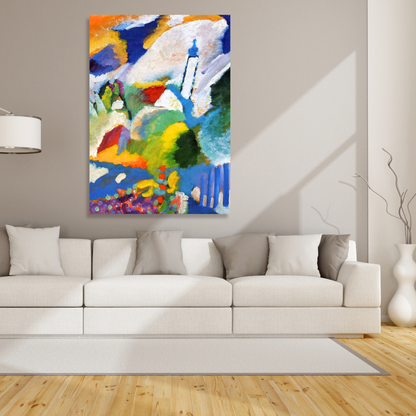 Wassily Kandinsky - Murnau with a Church Wall Art Canvas Print