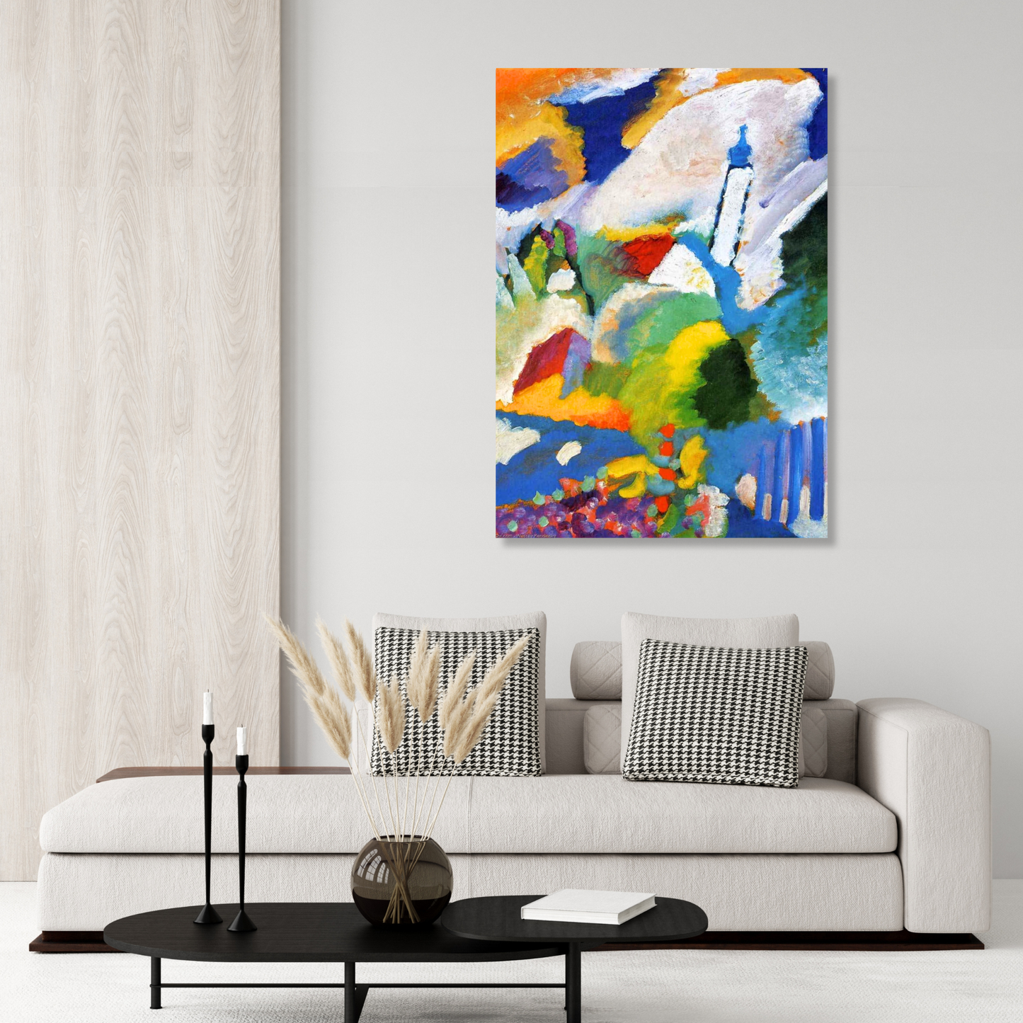 Wassily Kandinsky - Murnau with a Church Wall Art Canvas Print