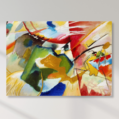 Wassily Kandinsky - Painting with Green Center Wall Art Canvas Print