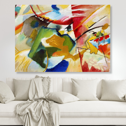 Wassily Kandinsky - Painting with Green Center Wall Art Canvas Print