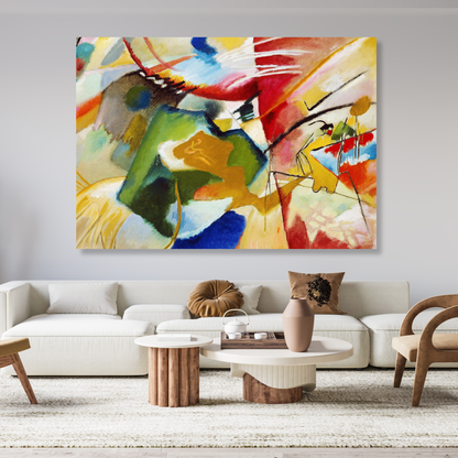 Wassily Kandinsky - Painting with Green Center Wall Art Canvas Print