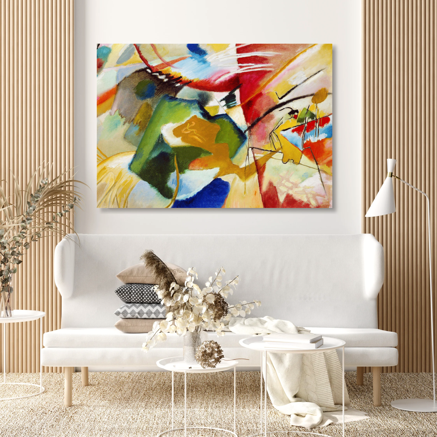 Wassily Kandinsky - Painting with Green Center Wall Art Canvas Print