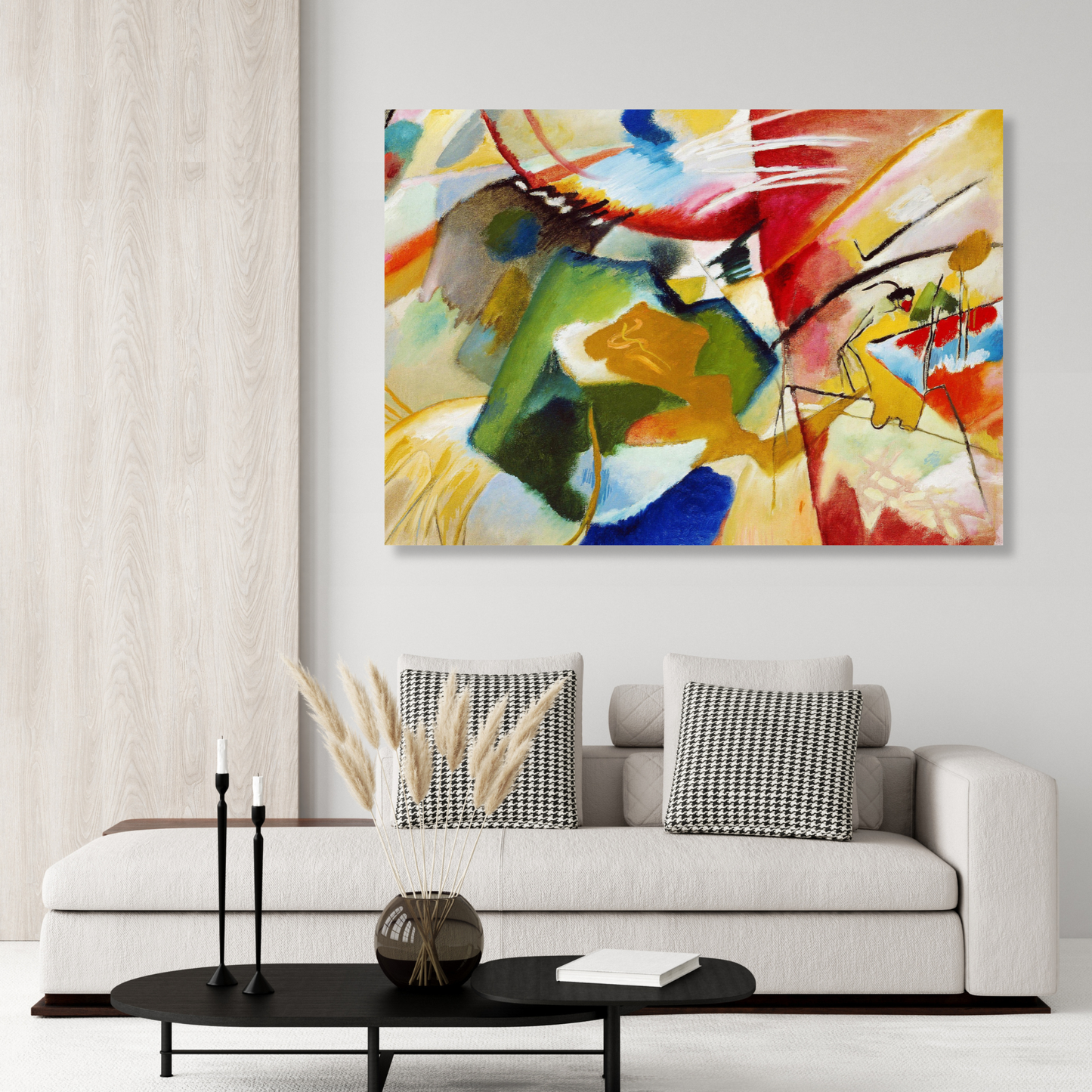 Wassily Kandinsky - Painting with Green Center Wall Art Canvas Print