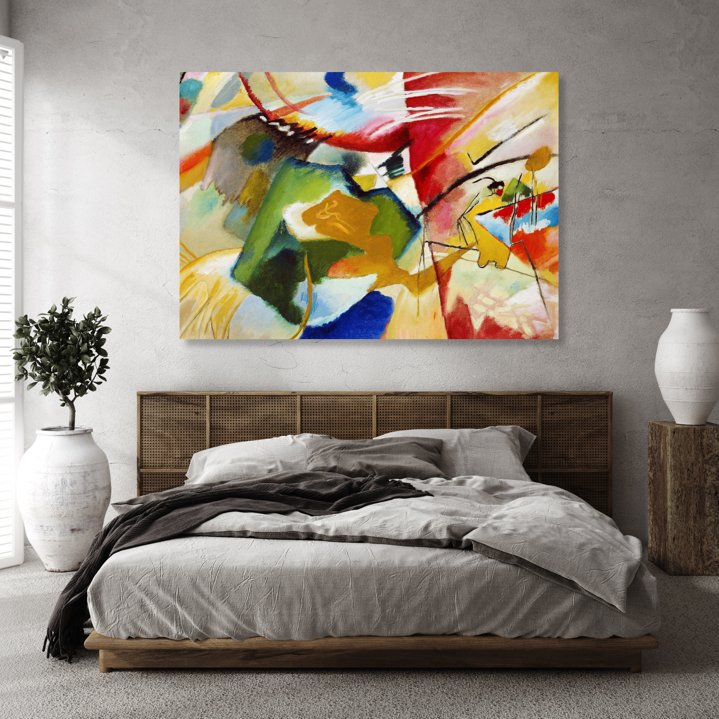 Wassily Kandinsky - Painting with Green Center Wall Art Canvas Print