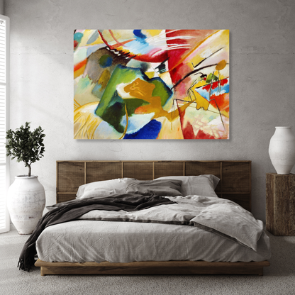 Wassily Kandinsky - Painting with Green Center Wall Art Canvas Print