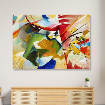 Wassily Kandinsky - Painting with Green Center Wall Art Canvas Print