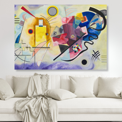Wassily Kandinsky - Yellow Red Blue (Jaune Rough Bleu) Wall Art Canvas Print