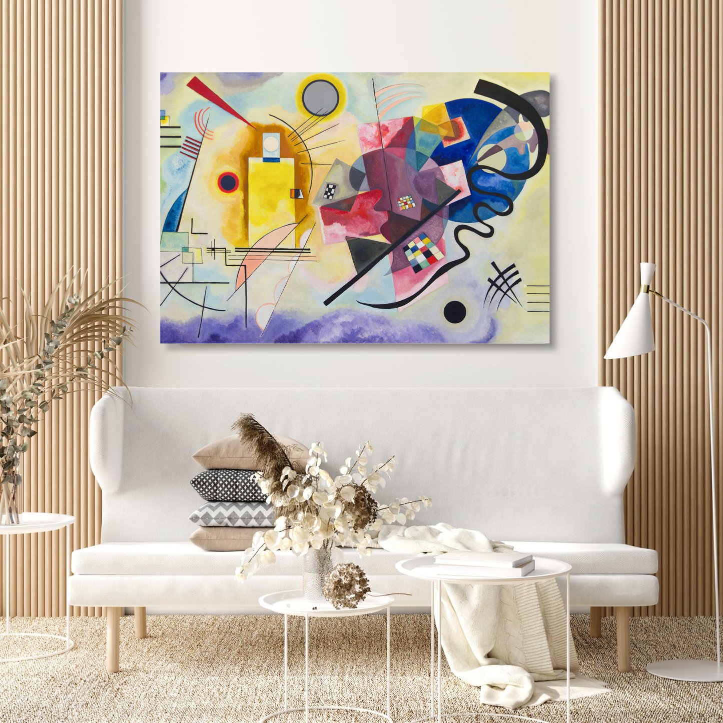 Wassily Kandinsky - Yellow Red Blue (Jaune Rough Bleu) Wall Art Canvas Print