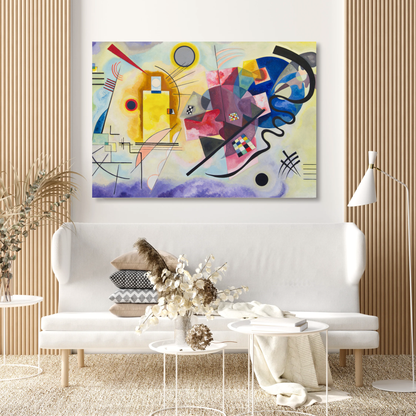 Wassily Kandinsky - Yellow Red Blue (Jaune Rough Bleu) Wall Art Canvas Print