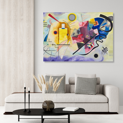 Wassily Kandinsky - Yellow Red Blue (Jaune Rough Bleu) Wall Art Canvas Print