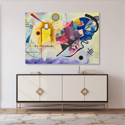 Wassily Kandinsky - Yellow Red Blue (Jaune Rough Bleu) Wall Art Canvas Print