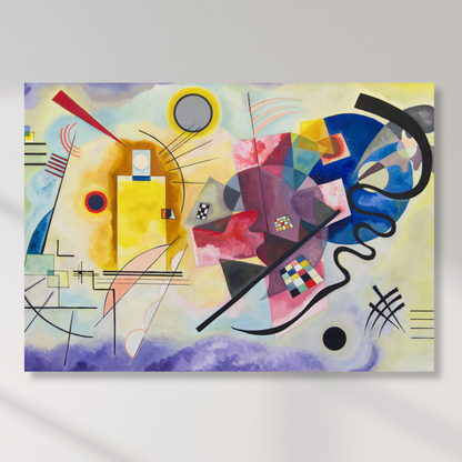 Wassily Kandinsky - Yellow Red Blue (Jaune Rough Bleu) Wall Art Canvas Print