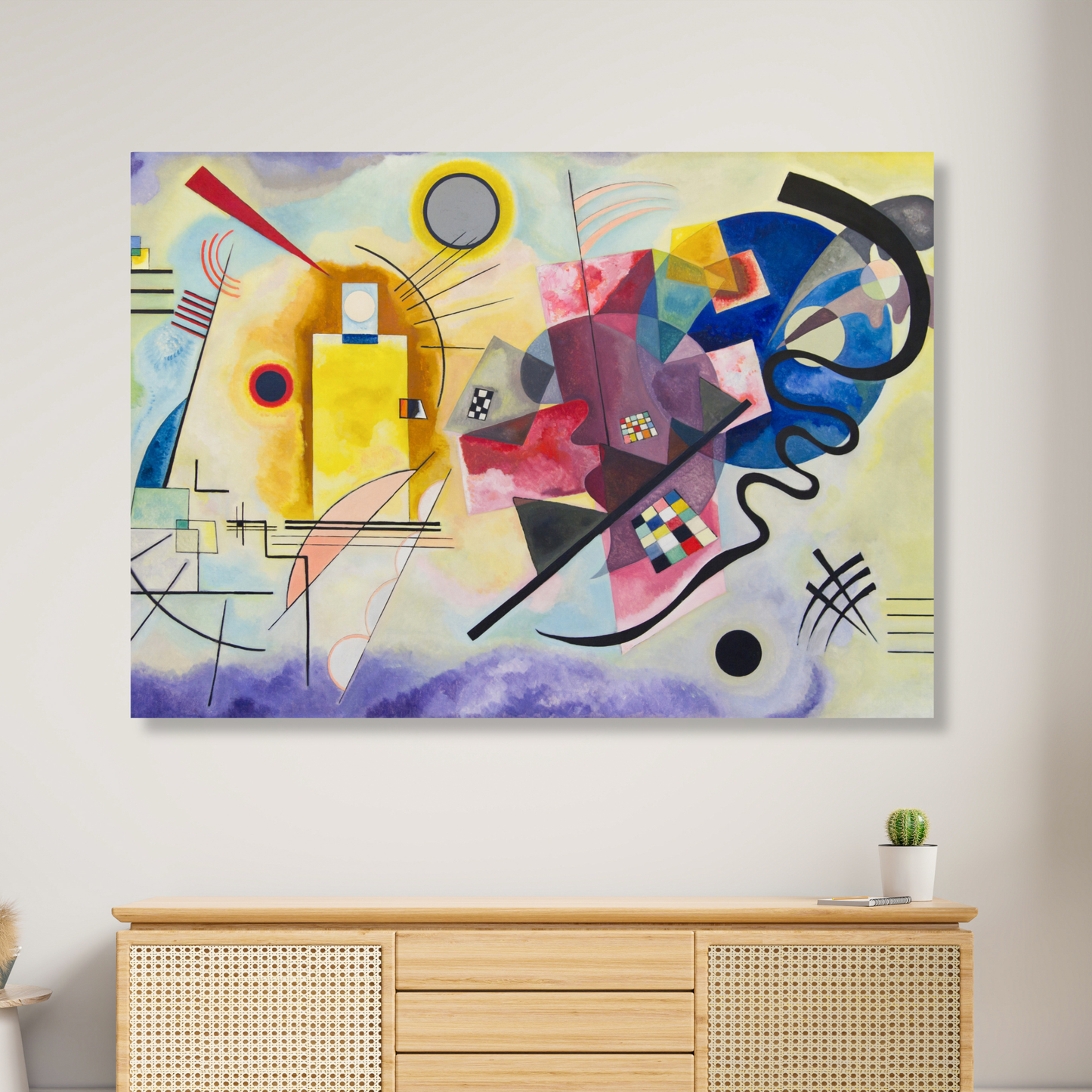 Wassily Kandinsky - Yellow Red Blue (Jaune Rough Bleu) Wall Art Canvas Print