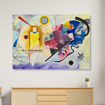 Wassily Kandinsky - Yellow Red Blue (Jaune Rough Bleu) Wall Art Canvas Print