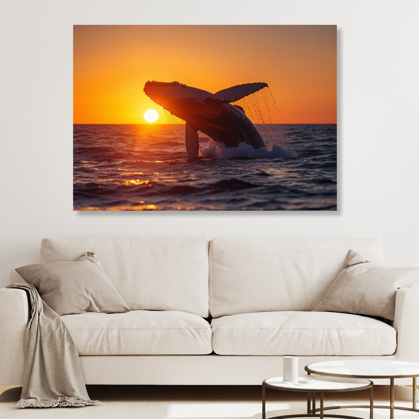Whale Of A Time Wall Art Canvas Print