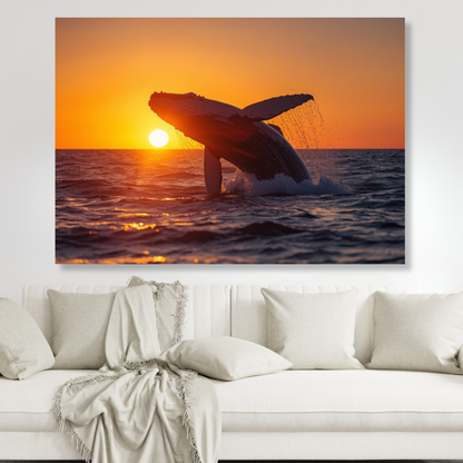 Whale Of A Time Wall Art Canvas Print