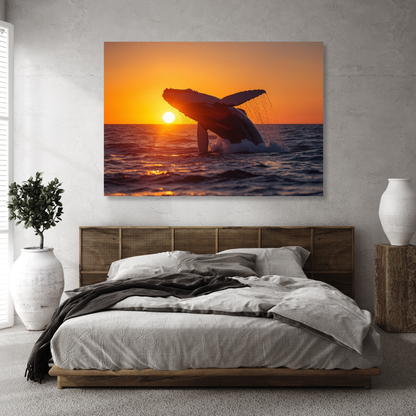 Whale Of A Time Wall Art Canvas Print